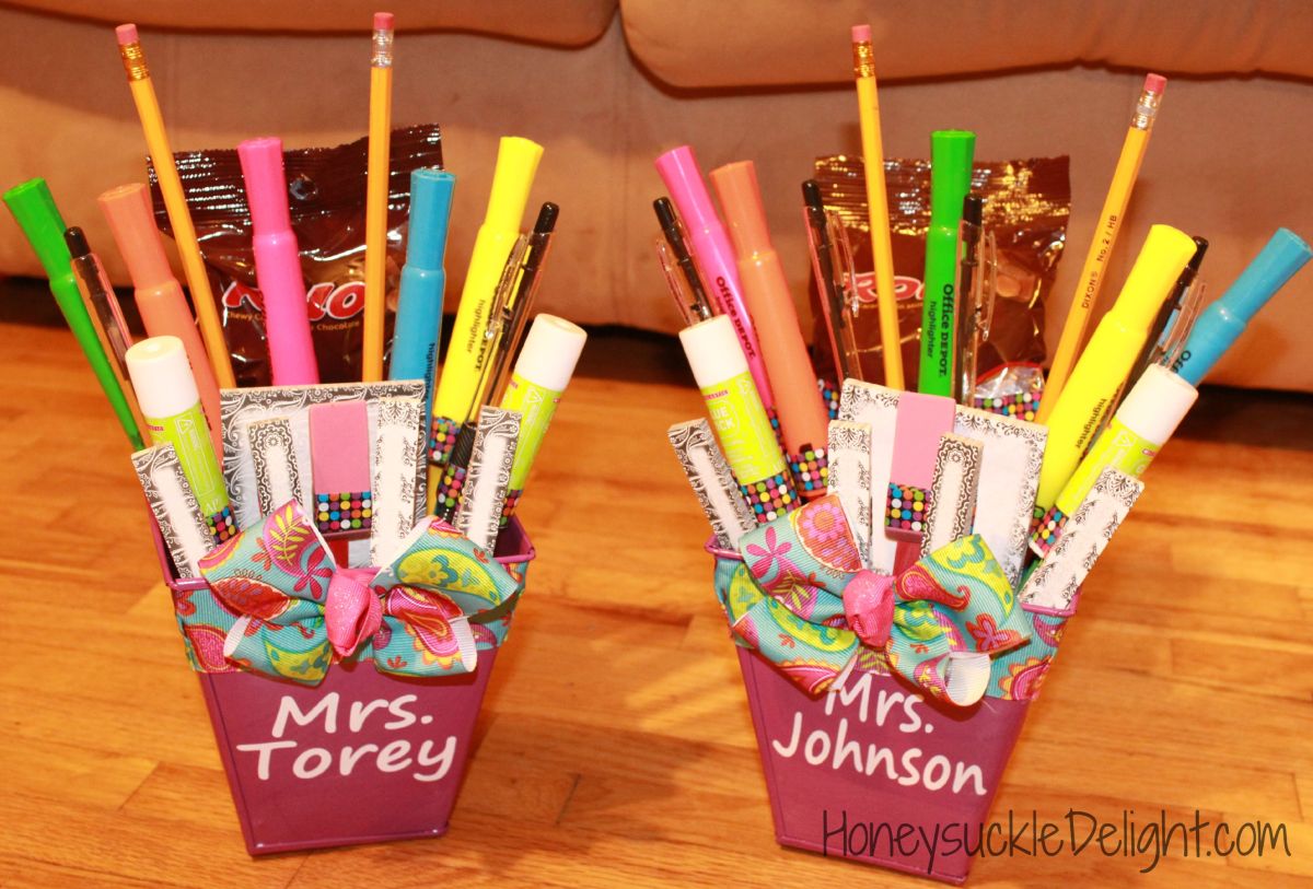 Teacher School Supply Bouquet « Honeysuckle Delight